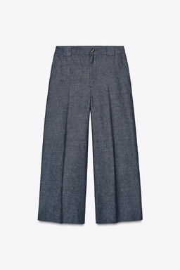 LINEN-BLEND CULOTTES - Zara фото 11
