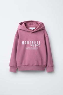 SLOGAN PRINT HOODIE