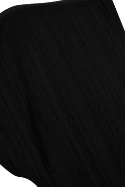 TRENDYOLMILLA Siyah Mini Dokuma Cut Out/Pencere Keten Kar?s?ml? Plaj Elbisesi TBESS24EL00075 фото 9