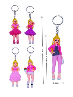 Цена за 2 шт. Брелок резиновый "Девочка стильная" (KS-423)