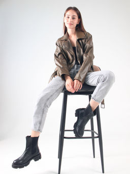 Челси 360.P.21074bl. Черный макс/Байка