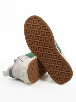 03-H90999-A3 WHITE /GREEN Кроссовки мужские (натуральная кожа)
