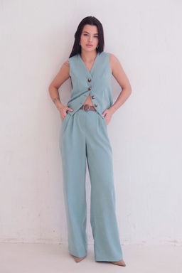 12398 Костюм с жилетом аквамарин - Martichelli фото 5