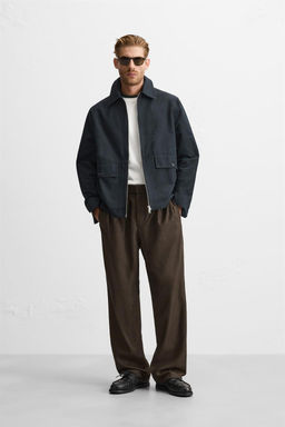 PLEATED JOGGER WAIST TROUSERS