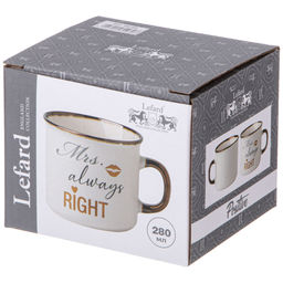 КРУЖКА MRS. ALWAYS RIGHT 280 МЛ - Lefard фото 2