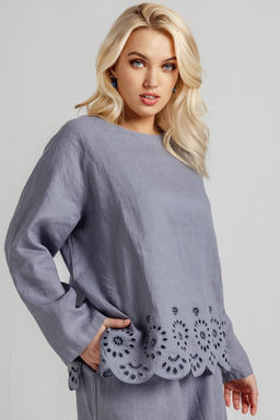 Блузка женская Р360809/02/Джинсовый