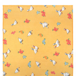 Полотенце для ванной 150х70см "Гуси", вафельное полотно 245г/м2, хлопок 100%, на картоне, "Домашняя мода" (Россия)