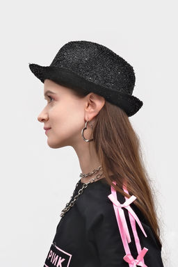 Карнавальная шляпа "Диско" чёрная р-р 56-58