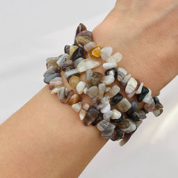 Бусины для украшений из ботсванского Агата крошка