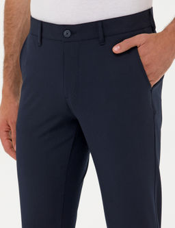 Темно-синие брюки чинос узкого кроя - Cacharel фото 12