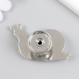 Ручка для шкатулки металл «Улитка», серебро, 2.8×5.2 см