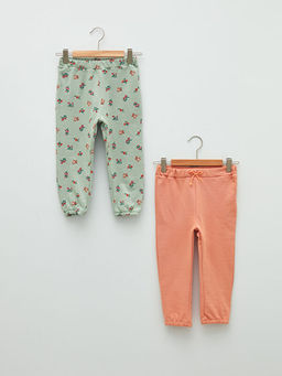 Beli Lastikli Pamuklu K?z Bebek Tayt 2li