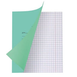 Цена за 200 шт. Тетрадь «Зелёная обложка» 12 листов, в крупную клетку, белые листы, обложка плотностью 82 г/м²