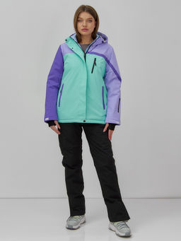 Горнолыжный костюм женский зимний бирюзового цвета 016Br - Chunmai фото 9