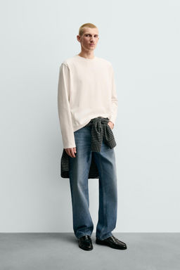 MEDIUM WEIGHT ORIGINS LONG SLEEVE T-SHIRT - Zara фото 9