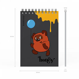 Цена за 4 шт. Записная книга на спирали ErichKrause Винни-Пух, А6, 60 листов, клетка_MIX-PACK  фото 9