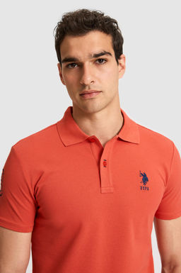 Erkek Slim Fit Polo Yaka Kiremit Basic Ti__rt - U.s. polo assn фото 2