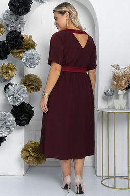 Платье Сказка (бордовое) П11678