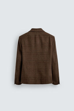 BOXY FIT CHECK SUIT BLAZER - Zara фото 8