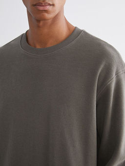 Bisiklet Yaka Erkek Sweatshirt
