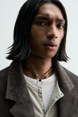 LIMITED EDITION SUEDE LEATHER BLAZER - Zara фото 14