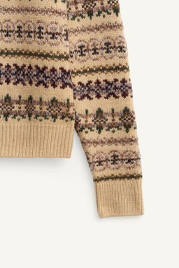 LIMITED EDITION GEOMETRIC JACQUARD SWEATER - Zara фото 8