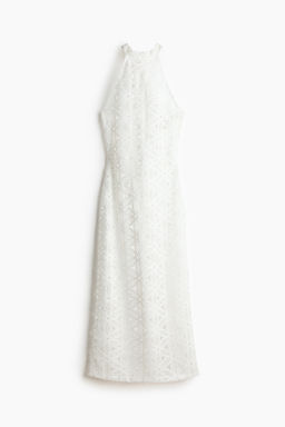 Vestido halter de encaje