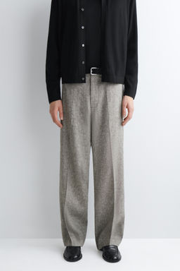 PANTAL?N DE LINO RELAXED FIT STRAIGHT LEG - H&m фото 11