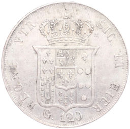 Монета 120 грано 1856 года Королевство Обеих Сицилий