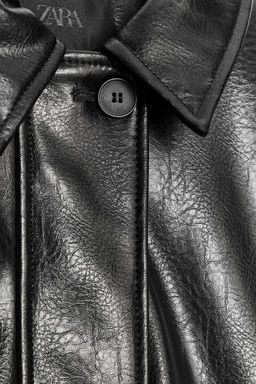 FAUX LEATHER BOMBER JACKET - Zara фото 9