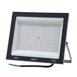 ULF-F23-100W/6500K IP65 160-240V GREY Прожектор светодиодный. Дневной свет (6500K). Корпус серый. TM Uniel