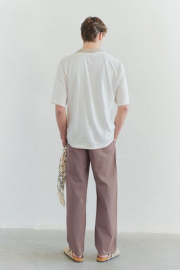 TRENDYOL MAN Limited Edition Erkek Ac?k Kahverengi Wide Leg Gabardin Pantolon TMNSS25PL00016 - Trendyolmilla фото 2