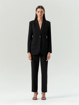 Брюки зауженного кроя с защипами, D333/monk