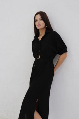 Платье-рубашка с объёмными рукавами - Martichelli фото 16