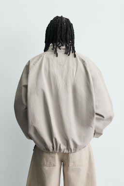 SUDADERA CANGURO CREMALLERA / Crudo - Zara фото 3