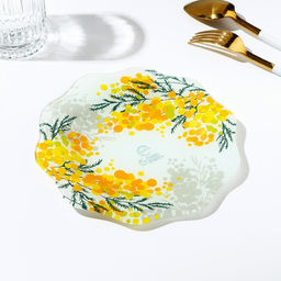 Тарелка Нежная мимоза, 20 см - Дорого внимание фото 2