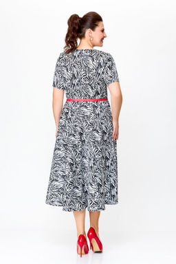 Блуза Swallow 803.2 черный+серебряный узор фото 1151