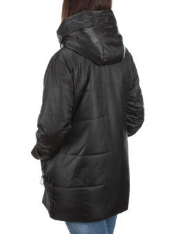 BM-1100 BLACK Куртка демисезонная женская АЛИСА (100 гр. синтепон) - Фабричный китай фото 4
