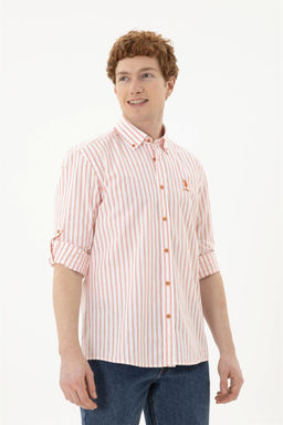 Мужская рубашка с длинным рукавом RED - U.s. polo assn фото 3