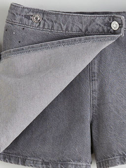 Ta?l? K?z ?ocuk Jean ?ort Etek