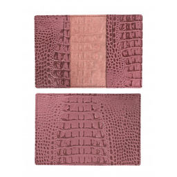 Обложка для паспорта Croco-П-1102 натуральная кожа ирис кайман (252) 265105