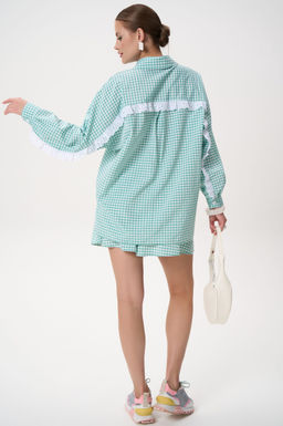Костюм Злата (клетка/бирюзовый)