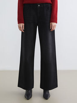 Wideleg Kad?n Jean Pantolon