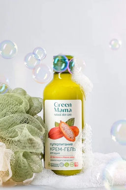 Крем - гель для душа суперпитание с д-пантенолом и маслом какао, 400 мл