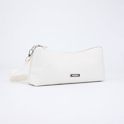 Сумка женская кросс-боди на молнии, 31×7×13 см, белая
