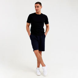 Футболка мужская MINAKU: Basic line MAN чёрная, размер 48