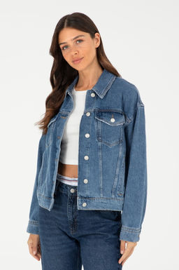 Женская синяя джинсовая рубашка Неожиданная скидка в корзине