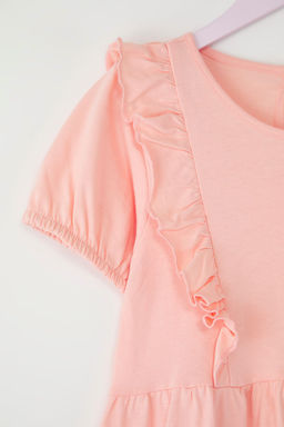 Mor K?z Cocuk %100 Pamuk F?rf?rl? K?sa Kol Mini Bayraml?k Orme Elbise TKDSS25EL00065 - Trendyolmilla фото 6