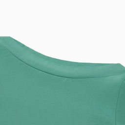 Футболка женская с вырезом лодочка MINAKU: Basic line, оливковая, размер 48