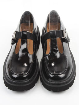 06-DLG06-2 BLACK Туфли женские (натуральная кожа)